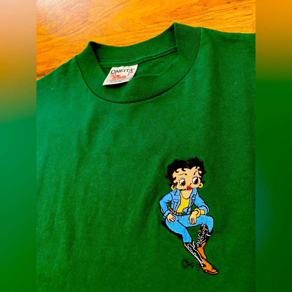 Betty Boop Green Short Sleeve Tee